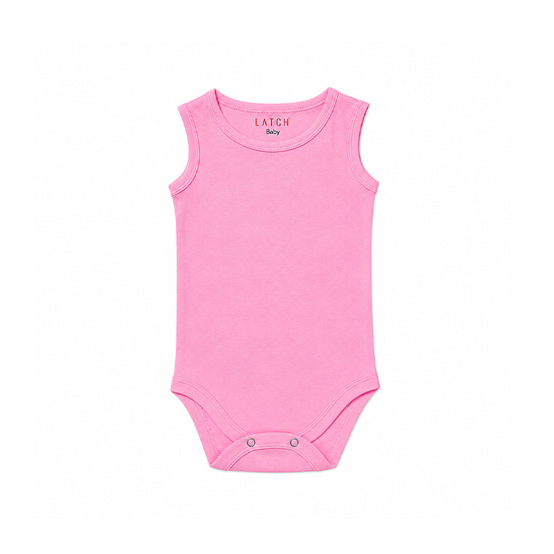 SLEEVELESS BABY BODYSUIT (LILAC CHIFFON)