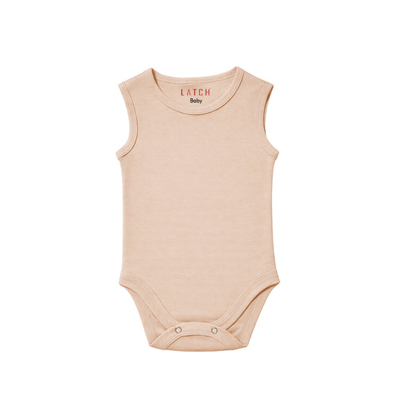 Sleeveless Baby Bodysuit (MUAVE CHALK)