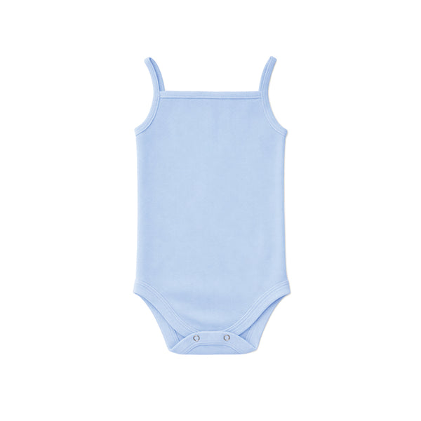 SPAGHETTI STRAP BABY BODYSUIT (WHISPY BLUE)