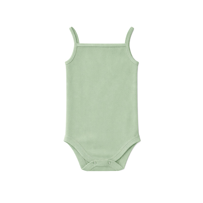SPAGHETTI STRAP BABY BODYSUIT (BIRD EGG GREEN)