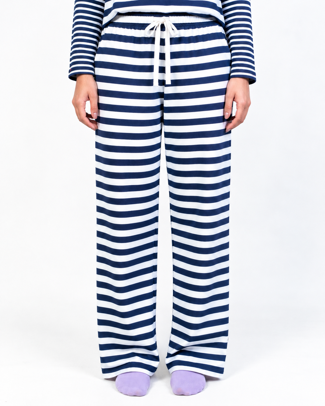 NAUTICAL BREEZE BOTTOM - BLUE AND WHITE