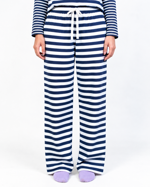 NAUTICAL BREEZE BOTTOM - BLUE AND WHITE