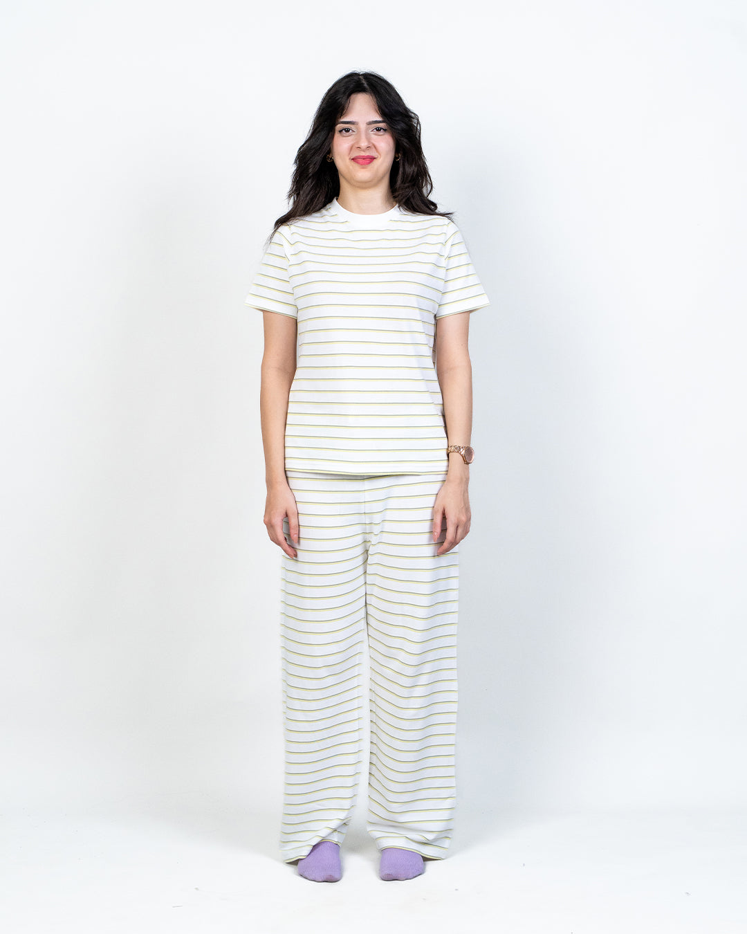 TRIPLE STRIPE CREW CO-ORD SET