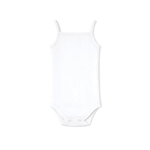 BABY SPAGHETTI STRAP BODYSUIT (WHITE)