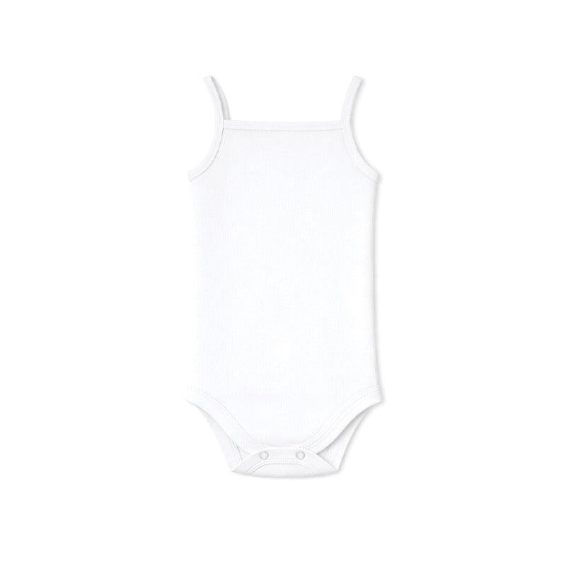SPAGHETTI STRAP BABY BODYSUIT (WHITE)