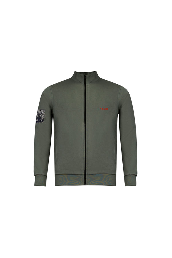 Patch Work Zipper Jacket | Green