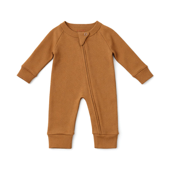 Footless Zippy Romper (MOCHA MOUSSE)