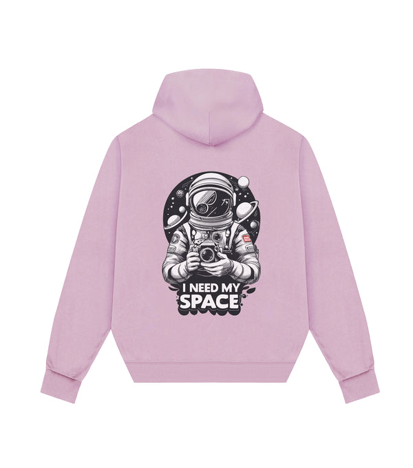 Space Oversized Pullover Hoodie-Elder Berry