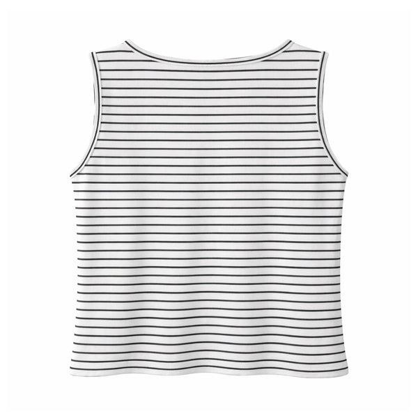 SLEEVELESS CROP TEE