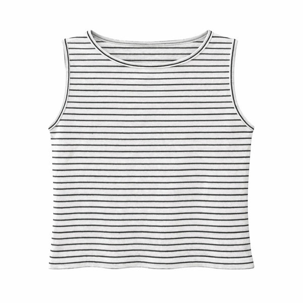 SLEEVELESS CROP TEE